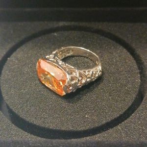 S925 sliver crystal ring 6-6.5 size